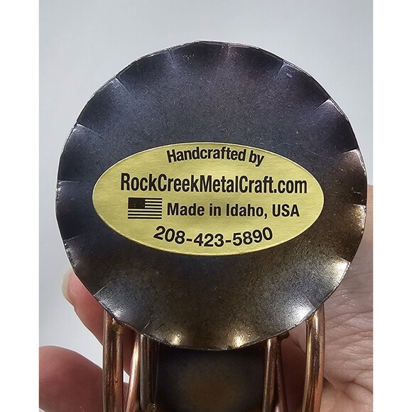 Caregiver Nurse Wheelchair Handmade Rock Creek Metal Art Figurine Desk Accessory - Picture 7 of 10